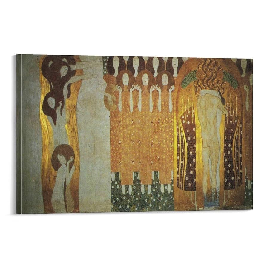 激安セール　絵画5点セット　クリムト　プーヤ健クリストファー　すべて美品　真作 Amazon.co.jp: グスタフ・クリムト on X ベートーヴェン